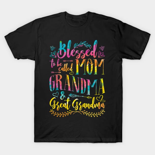 Blessed to be called Grandma and Great Grandma T-Shirt by Fe Din A Di